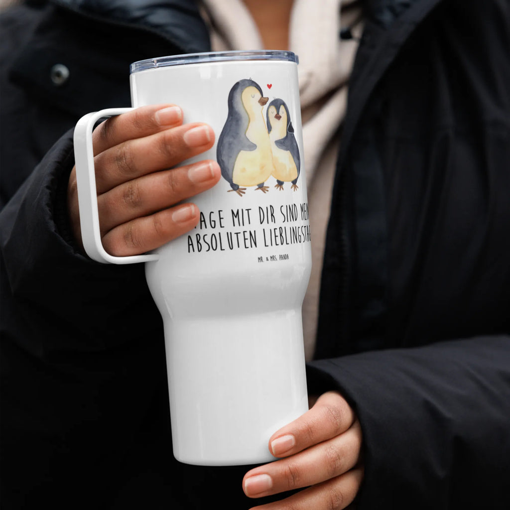 XXL Thermobecher Pinguin umarmen XL Reisetasse, Reisebecher, Großer Thermobecher, Autobecher, Thermobecher, XL Thermobecher, Jumbo Becher, Pinguin, Verlobung, Liebesgeschenk, Liebesbeweis, Jahrestag, Hochzeitstag, Liebe, Hochzeit, Liebespaar, Hochzeitsgeschenk