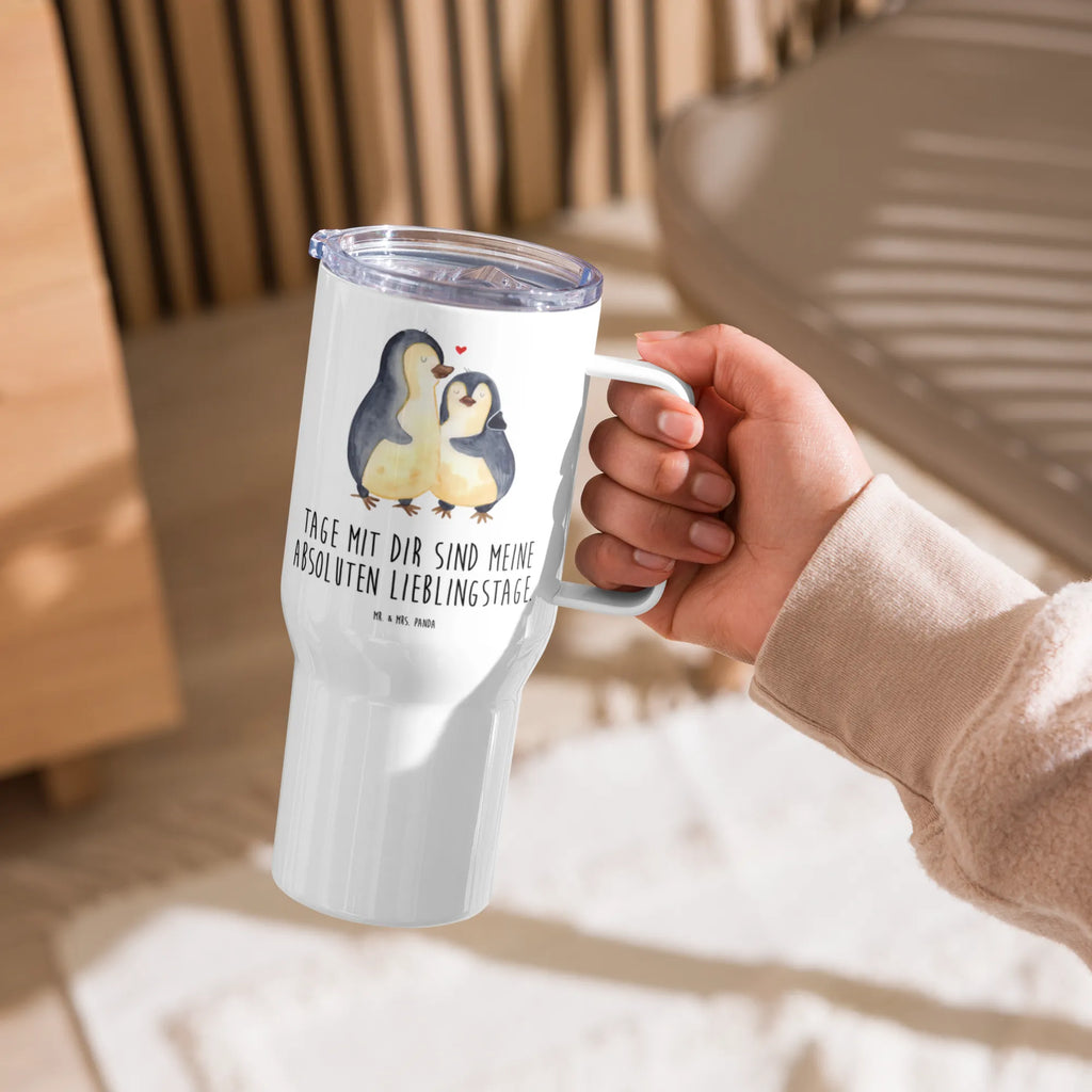 XXL Thermobecher Pinguin umarmen XL Reisetasse, Reisebecher, Großer Thermobecher, Autobecher, Thermobecher, XL Thermobecher, Jumbo Becher, Pinguin, Verlobung, Liebesgeschenk, Liebesbeweis, Jahrestag, Hochzeitstag, Liebe, Hochzeit, Liebespaar, Hochzeitsgeschenk