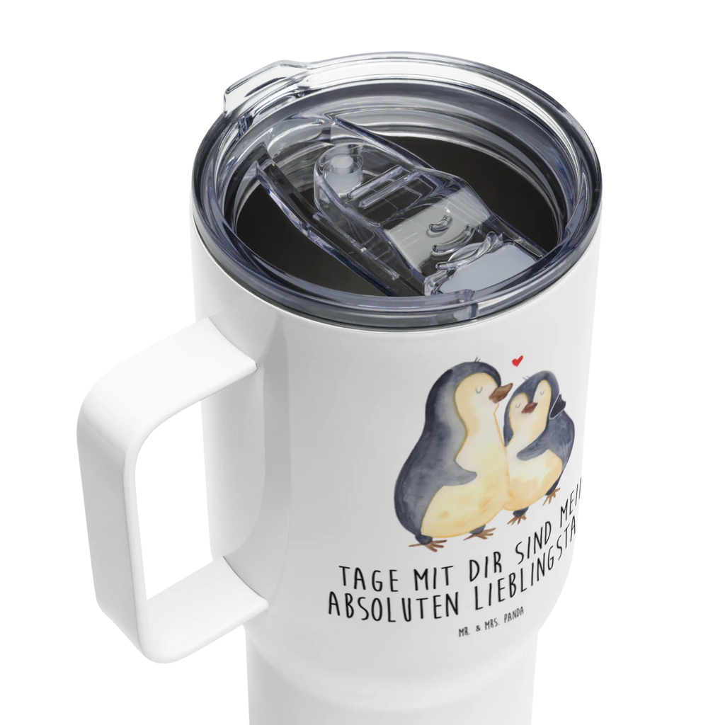 XXL Thermobecher Pinguin umarmen XL Reisetasse, Reisebecher, Großer Thermobecher, Autobecher, Thermobecher, XL Thermobecher, Jumbo Becher, Pinguin, Verlobung, Liebesgeschenk, Liebesbeweis, Jahrestag, Hochzeitstag, Liebe, Hochzeit, Liebespaar, Hochzeitsgeschenk