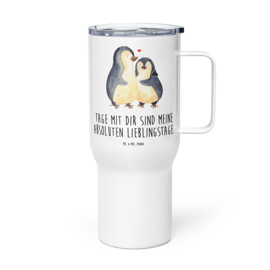XXL Thermobecher Pinguin umarmen XL Reisetasse, Reisebecher, Großer Thermobecher, Autobecher, Thermobecher, XL Thermobecher, Jumbo Becher, Pinguin, Verlobung, Liebesgeschenk, Liebesbeweis, Jahrestag, Hochzeitstag, Liebe, Hochzeit, Liebespaar, Hochzeitsgeschenk