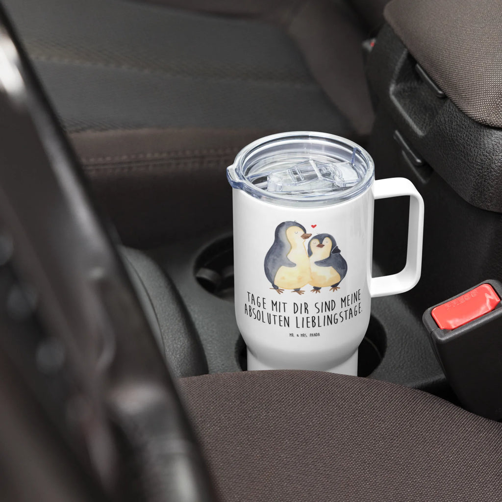 XXL Thermobecher Pinguin umarmen XL Reisetasse, Reisebecher, Großer Thermobecher, Autobecher, Thermobecher, XL Thermobecher, Jumbo Becher, Pinguin, Verlobung, Liebesgeschenk, Liebesbeweis, Jahrestag, Hochzeitstag, Liebe, Hochzeit, Liebespaar, Hochzeitsgeschenk