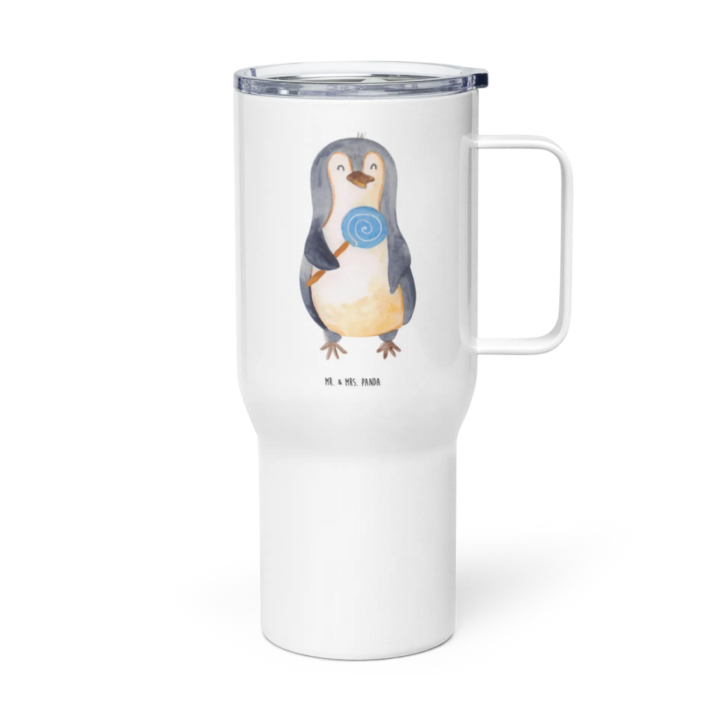 XXL Thermobecher Pinguin Lolli Jumbo Becher, XL Reisetasse, Großer Thermobecher, Thermobecher, Autobecher, XL Thermobecher, Reisebecher, Pinguin, Blödsinn, Rebell, Spruch, Rabauke, Ganove, Gauner, Pinguine, Lolli, Süßigkeiten