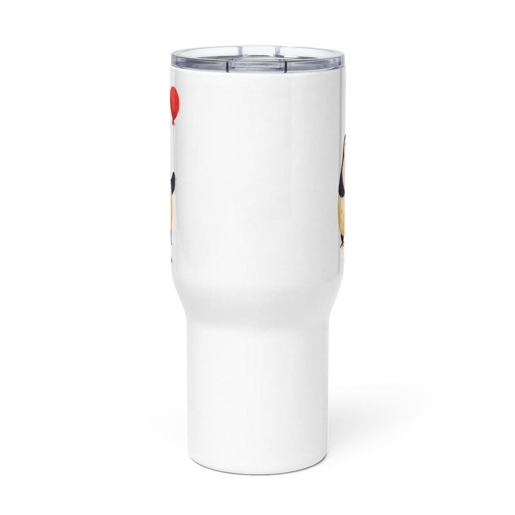 XXL Thermobecher Pinguin Luftballon Reisebecher, Autobecher, XL Thermobecher, Großer Thermobecher, XL Reisetasse, Jumbo Becher, Pinguin, Geschenk Freundin, Pinguine, Beste Freundin, Neustart, Liebe, Tagträume, Lebenslust, Motivation, Glück, Geschenkidee, Neues Leben, Luftballon