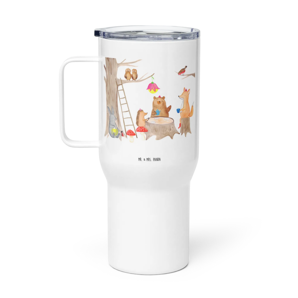 XXL thermal mug forest animals picnic Großer Thermobecher, Reisebecher, Thermobecher, Jumbo Becher, Autobecher, XL Reisetasse, XL Thermobecher, Tiermotive, Gute Laune, lustige Sprüche, Tiere, Wald, Igel, Fuchs, Waldtiere, Eichhörnchen, Maus, Hase, Picknick