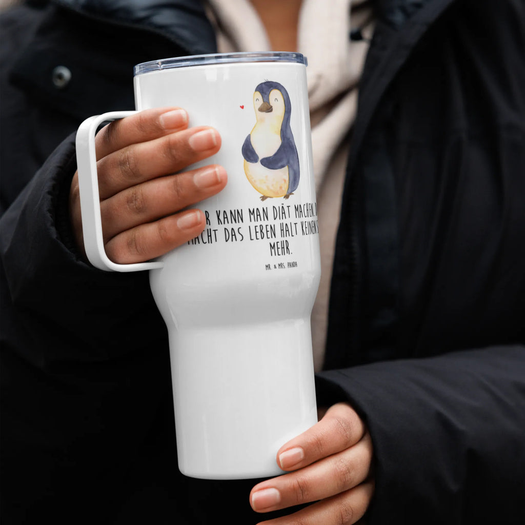 XXL Thermobecher Pinguin Diät Jumbo Becher, XL Reisetasse, Reisebecher, Autobecher, Großer Thermobecher, XL Thermobecher, Thermobecher, Pinguin, Gewicht, Körperliebe, Diät, Motivation, Abspecken, Abnehmen, Selbstliebe, Selbstrespekt, Pinguine
