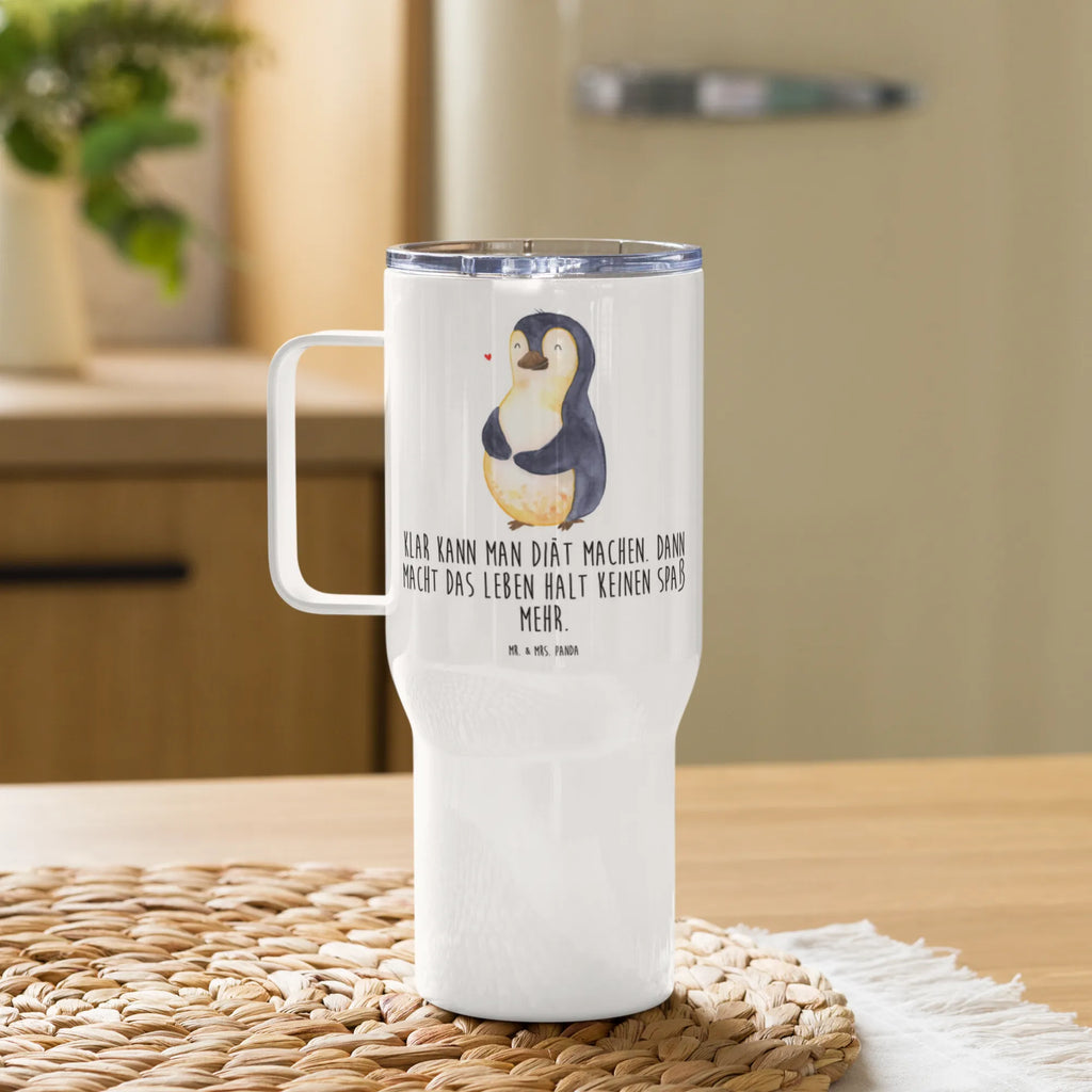 XXL Thermobecher Pinguin Diät Jumbo Becher, XL Reisetasse, Reisebecher, Autobecher, Großer Thermobecher, XL Thermobecher, Thermobecher, Pinguin, Gewicht, Körperliebe, Diät, Motivation, Abspecken, Abnehmen, Selbstliebe, Selbstrespekt, Pinguine