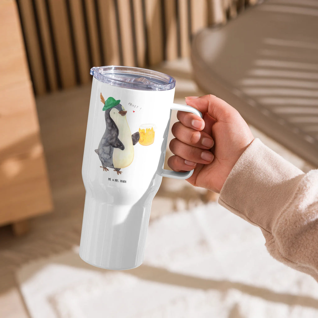XXL Thermobecher Pinguin Bier Thermobecher, XL Thermobecher, Reisebecher, Autobecher, XL Reisetasse, Jumbo Becher, Großer Thermobecher, Pinguin, Pinguine, Bier, Oktoberfest
