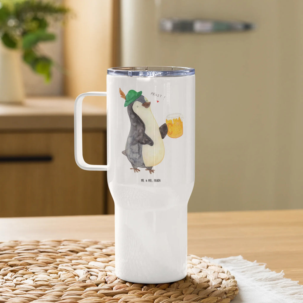 XXL Thermobecher Pinguin Bier Thermobecher, XL Thermobecher, Reisebecher, Autobecher, XL Reisetasse, Jumbo Becher, Großer Thermobecher, Pinguin, Pinguine, Bier, Oktoberfest