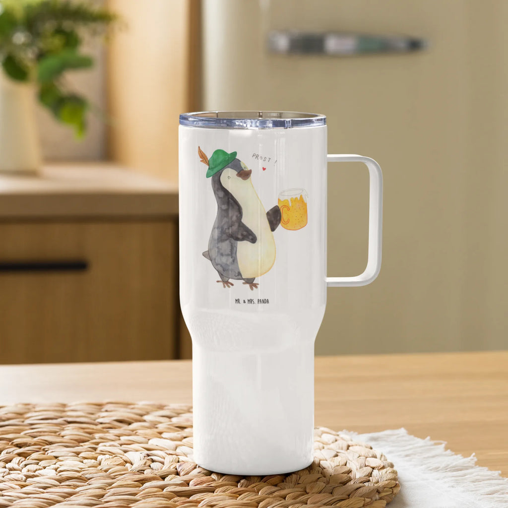 XXL Thermobecher Pinguin Bier Thermobecher, XL Thermobecher, Reisebecher, Autobecher, XL Reisetasse, Jumbo Becher, Großer Thermobecher, Pinguin, Pinguine, Bier, Oktoberfest