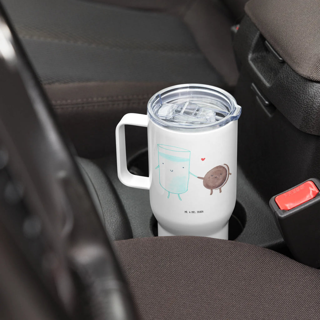 XXL Thermobecher Milch Keks XL Thermobecher, Autobecher, XL Reisetasse, Reisebecher, Jumbo Becher, Thermobecher, Großer Thermobecher, Tiermotive, Gute Laune, lustige Sprüche, Tiere, Milch, Kekse, Keks, perfektes Paar, Cookie, Motiv süß, Kaffee, romantisch, Milk, Einladung Frühstück