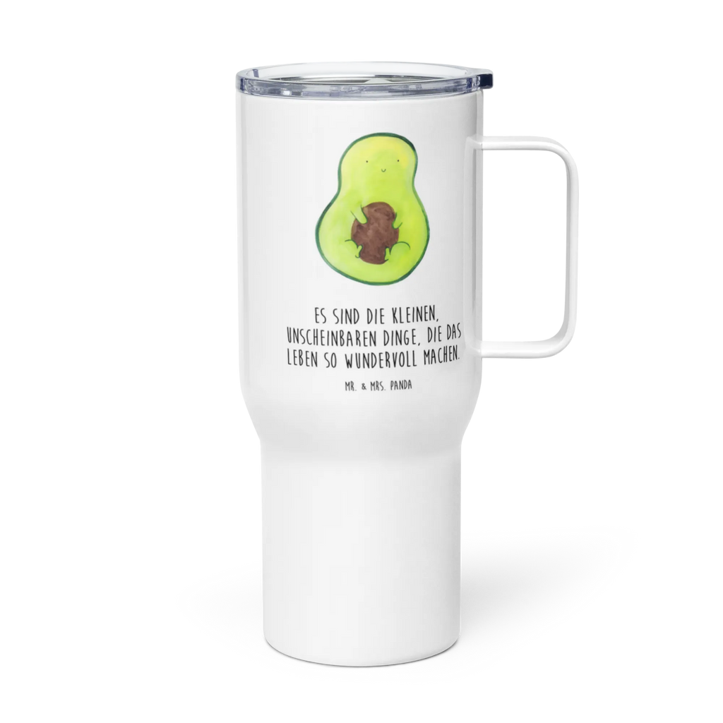 XXL Thermobecher Avocado Kern Reisebecher, Autobecher, Jumbo Becher, XL Thermobecher, Großer Thermobecher, Thermobecher, XL Reisetasse, Avocado, Veggie, Vegan, Gesund, Spruch Leben, Pflanze, Avokado, Kern, Avocadokern