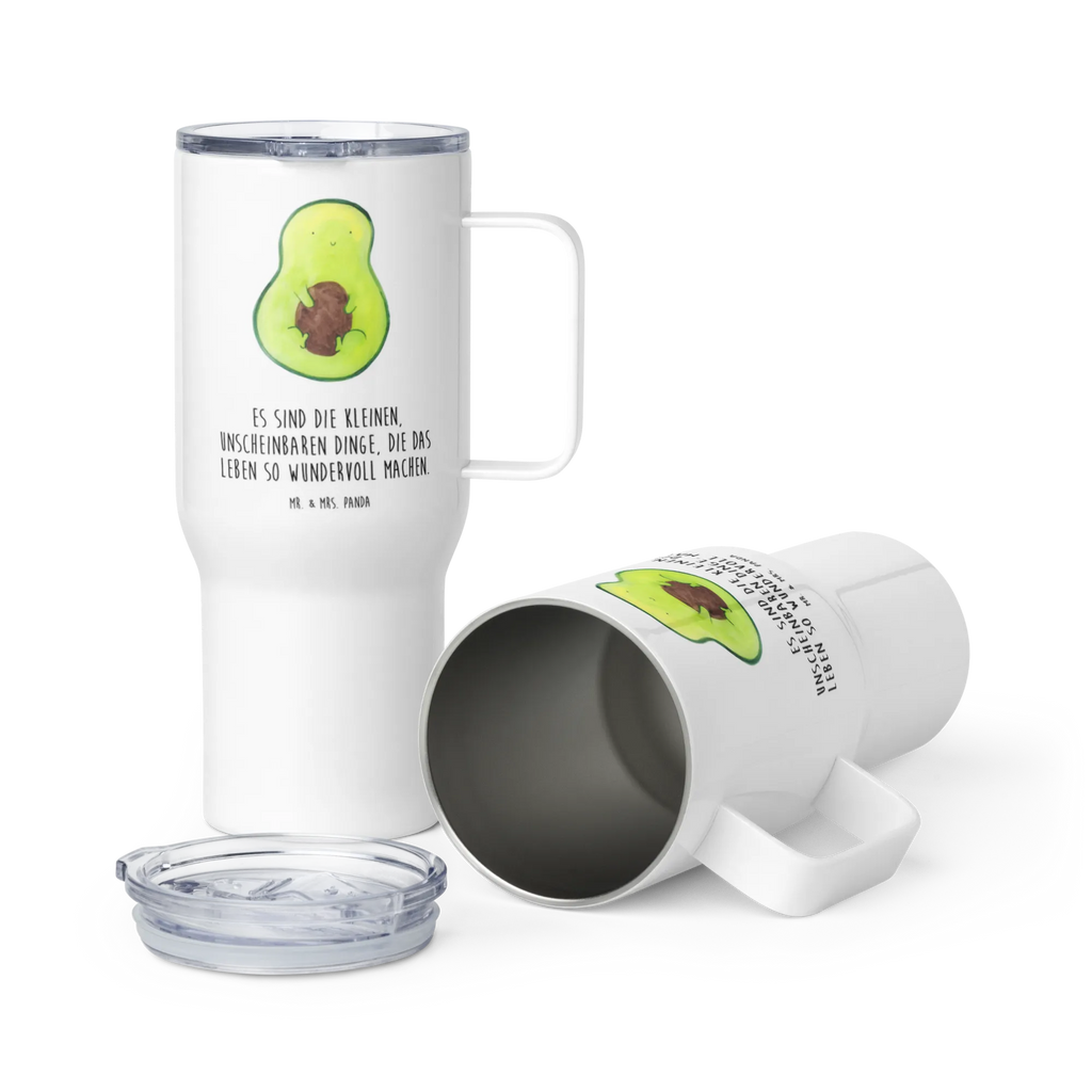 XXL Thermobecher Avocado Kern Reisebecher, Autobecher, Jumbo Becher, XL Thermobecher, Großer Thermobecher, Thermobecher, XL Reisetasse, Avocado, Veggie, Vegan, Gesund, Spruch Leben, Pflanze, Avokado, Kern, Avocadokern
