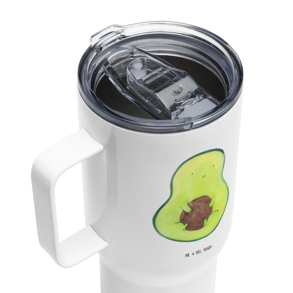 XXL Thermobecher Avocado Kern Reisebecher, Autobecher, Jumbo Becher, XL Thermobecher, Großer Thermobecher, Thermobecher, XL Reisetasse, Avocado, Veggie, Vegan, Gesund, Spruch Leben, Pflanze, Avokado, Kern, Avocadokern