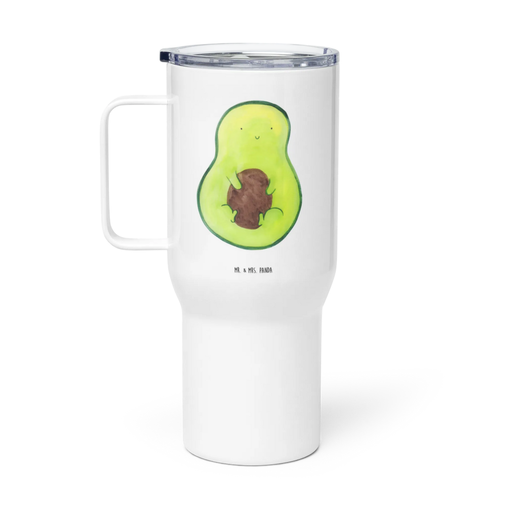 XXL Thermobecher Avocado Kern Reisebecher, Autobecher, Jumbo Becher, XL Thermobecher, Großer Thermobecher, Thermobecher, XL Reisetasse, Avocado, Veggie, Vegan, Gesund, Spruch Leben, Pflanze, Avokado, Kern, Avocadokern