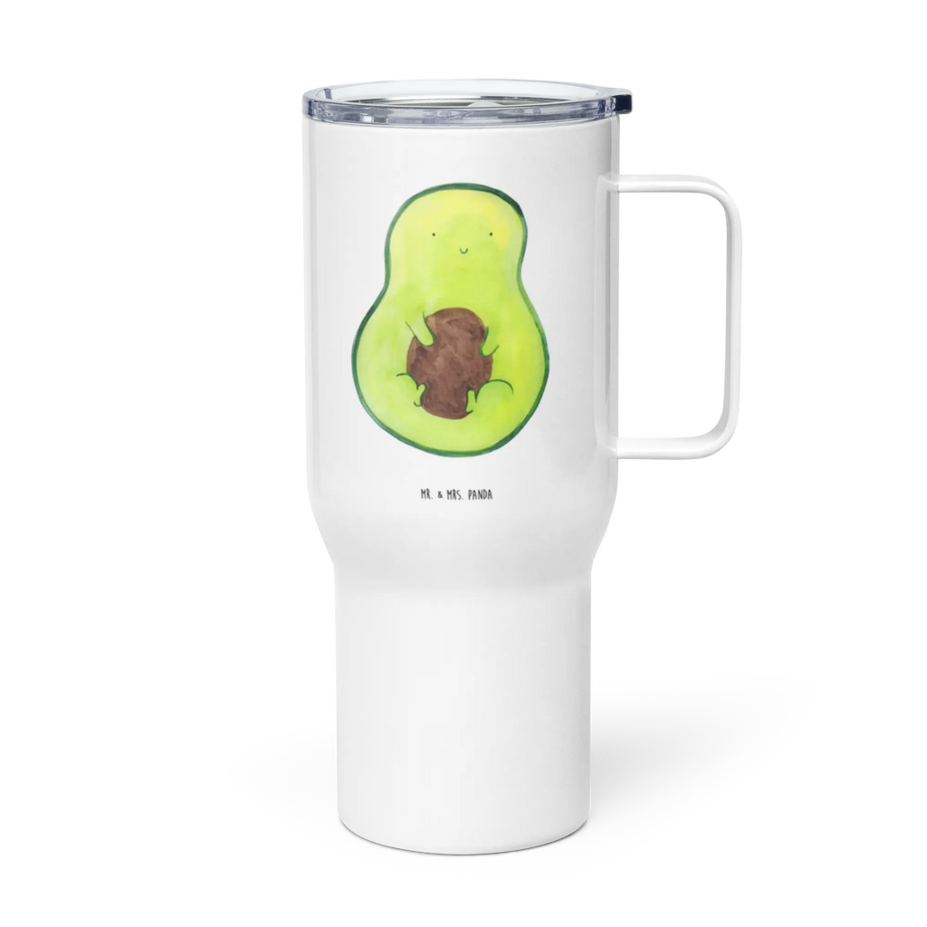 XXL Thermobecher Avocado Kern Reisebecher, Autobecher, Jumbo Becher, XL Thermobecher, Großer Thermobecher, Thermobecher, XL Reisetasse, Avocado, Veggie, Vegan, Gesund, Spruch Leben, Pflanze, Avokado, Kern, Avocadokern