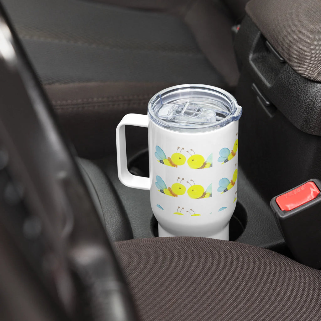 XXL Thermobecher Biene Liebe XL Reisetasse, Jumbo Becher, XL Thermobecher, Reisebecher, Autobecher, Großer Thermobecher, Biene, Wespe, Hummel
