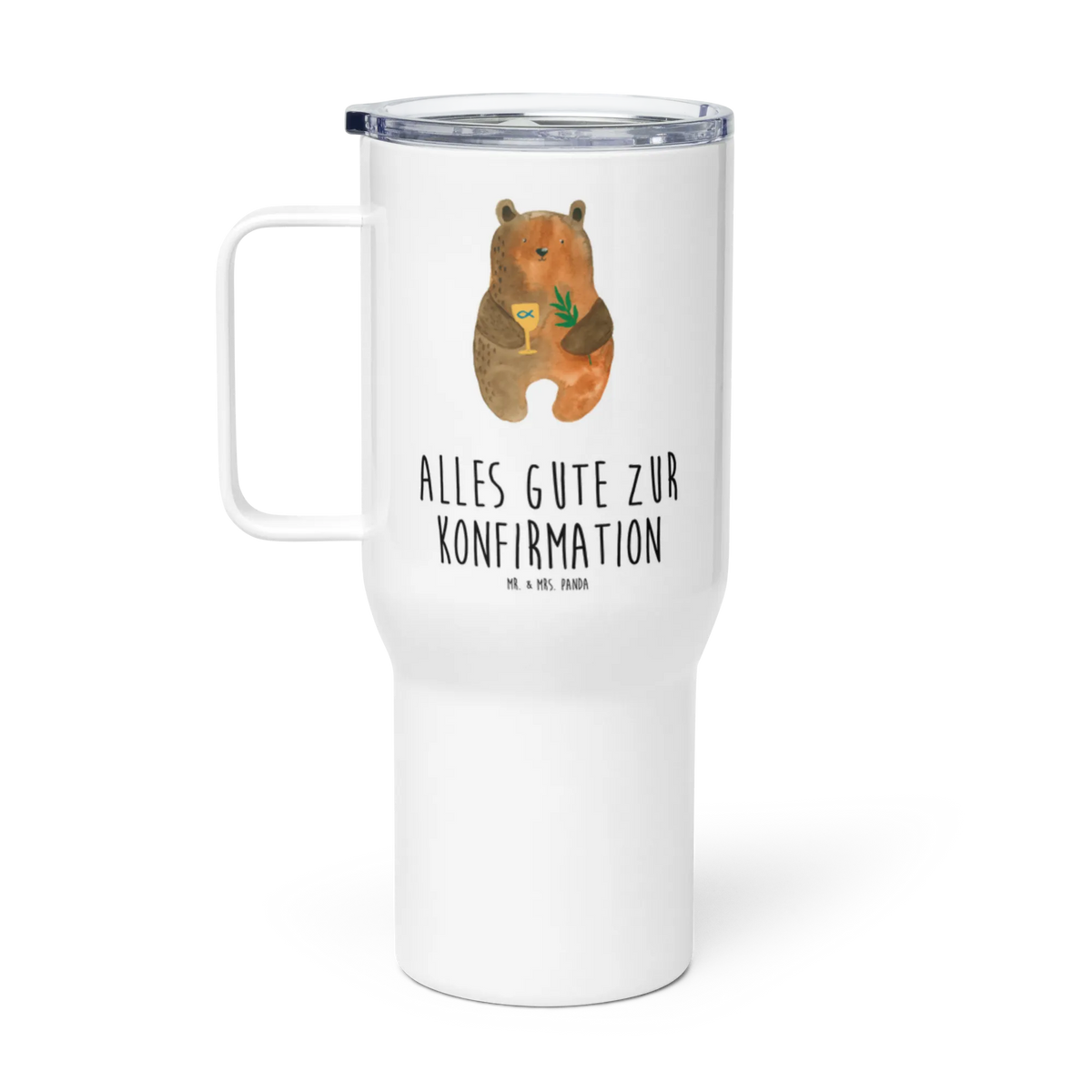 XXL Thermobecher Bär Konfirmation Edelstahl Tasse, Edelstahlbecher, Edelstahl-Thermobecher, Mehrwegbecher, Trinkgefäß, Kaffee-to-go-Becher, Großer Thermobecher, Thermos-Becher, thermosbecher, Jumbo Becher, XL Reisetasse, Thermobecher, XL Thermobecher, Kaffee-Thermobecher, Reisebecher, To-Go-Becher, Teebecher, Isolierbecher, getränkebecher, Autobecher, Teetasse, Mehrweg-Kaffeebecher, Teddy, Bär, Teddybär, Evangelisch, Gottesdienst, Kirche, Konfirmation