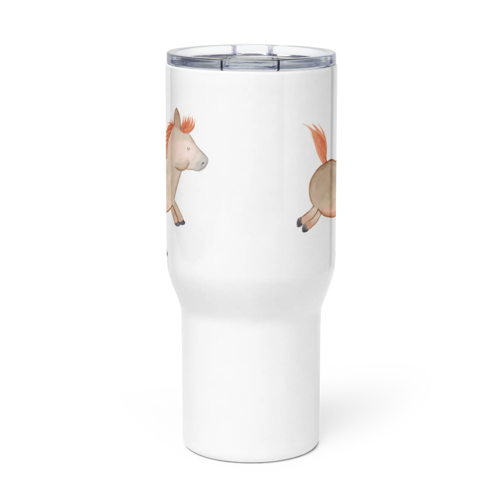 XXL thermal mug Horse Jump XL Thermobecher, Reisebecher, Großer Thermobecher, Jumbo Becher, Autobecher, XL Reisetasse, Bauernhof, Hoftiere, Landwirt, Landwirtin, Ausreiten, Stall, Pferde, Pferd, Pferdestall, Reiten, Pferdebesitzer, Pony