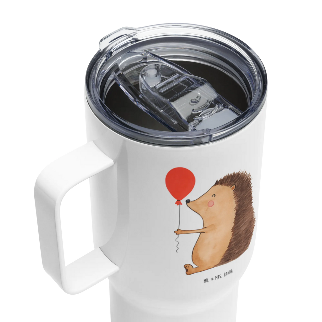 XXL thermal mug Hedgehog balloon Autobecher, Thermobecher, Jumbo Becher, Reisebecher, Großer Thermobecher, XL Reisetasse, XL Thermobecher, Tiermotive, Gute Laune, lustige Sprüche, Tiere, Ballon, Igel, Happy Birthday, Herzlichen Glückwunsch, Geburtstagskind, Glückwunsch, Geburtstag