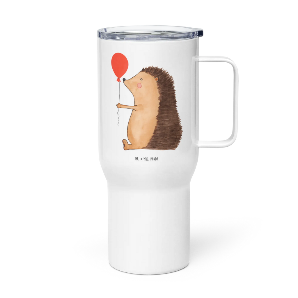 XXL thermal mug Hedgehog balloon Autobecher, Thermobecher, Jumbo Becher, Reisebecher, Großer Thermobecher, XL Reisetasse, XL Thermobecher, Tiermotive, Gute Laune, lustige Sprüche, Tiere, Ballon, Igel, Happy Birthday, Herzlichen Glückwunsch, Geburtstagskind, Glückwunsch, Geburtstag