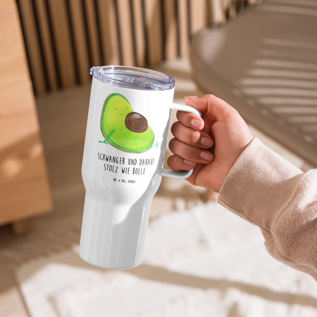 XXL Thermobecher Avocado Schwangerschaft Thermobecher, Reisebecher, Autobecher, Großer Thermobecher, XL Reisetasse, Jumbo Becher, XL Thermobecher, Avocado, Veggie, Vegan, Gesund, Babyshower, Babyparty, Schwangerschaft, schwanger