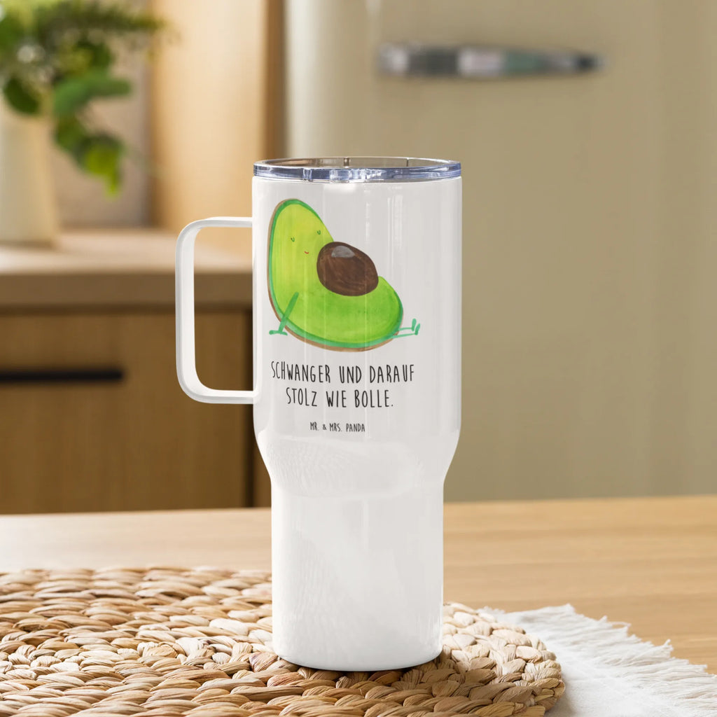 XXL Thermobecher Avocado Schwangerschaft Thermobecher, Reisebecher, Autobecher, Großer Thermobecher, XL Reisetasse, Jumbo Becher, XL Thermobecher, Avocado, Veggie, Vegan, Gesund, Babyshower, Babyparty, Schwangerschaft, schwanger