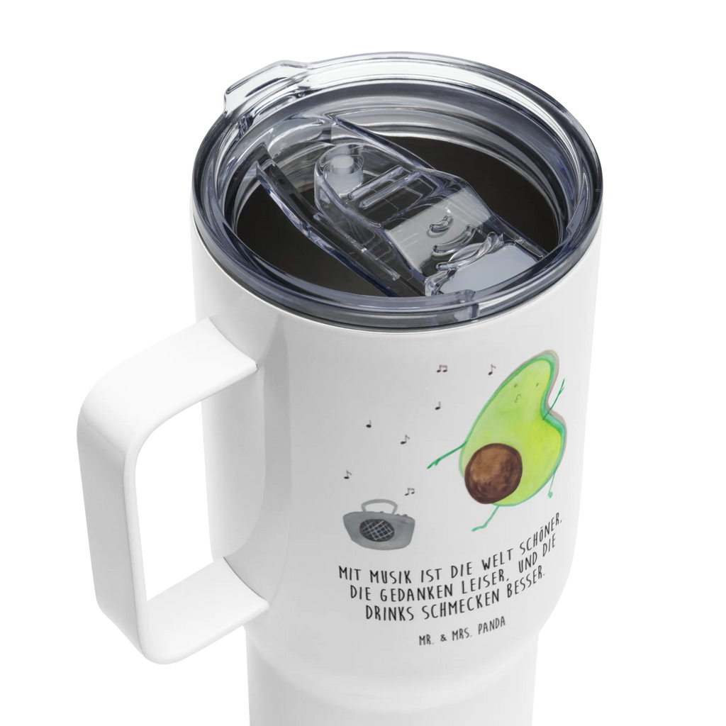 XXL thermal mug avocado Dance Reisebecher, XL Reisetasse, Autobecher, Jumbo Becher, Thermobecher, Großer Thermobecher, XL Thermobecher, Avocado, Veggie, Vegan, Gesund