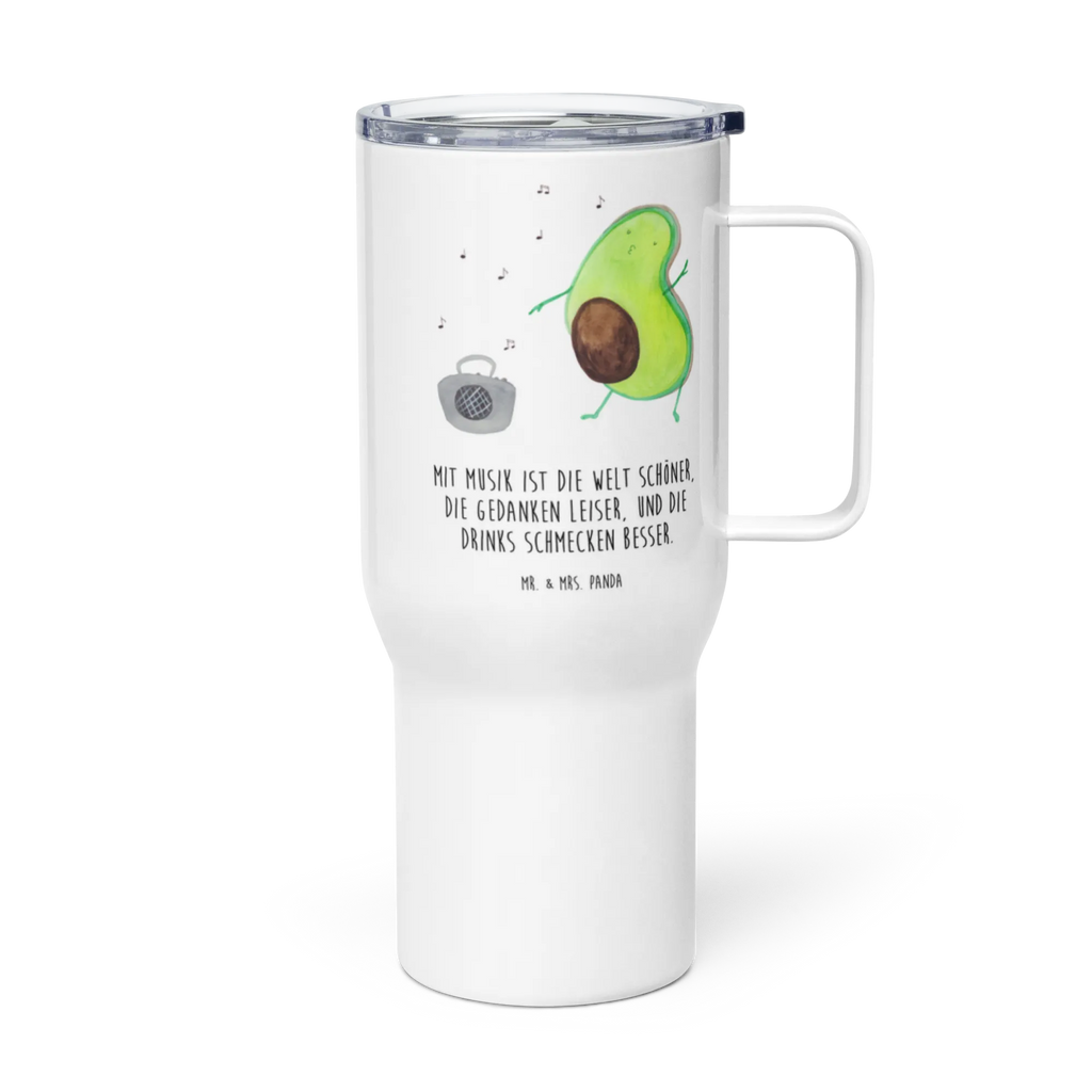 XXL thermal mug avocado Dance Reisebecher, XL Reisetasse, Autobecher, Jumbo Becher, Thermobecher, Großer Thermobecher, XL Thermobecher, Avocado, Veggie, Vegan, Gesund
