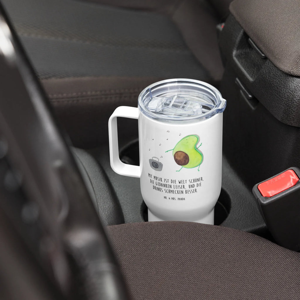 XXL thermal mug avocado Dance Reisebecher, XL Reisetasse, Autobecher, Jumbo Becher, Thermobecher, Großer Thermobecher, XL Thermobecher, Avocado, Veggie, Vegan, Gesund