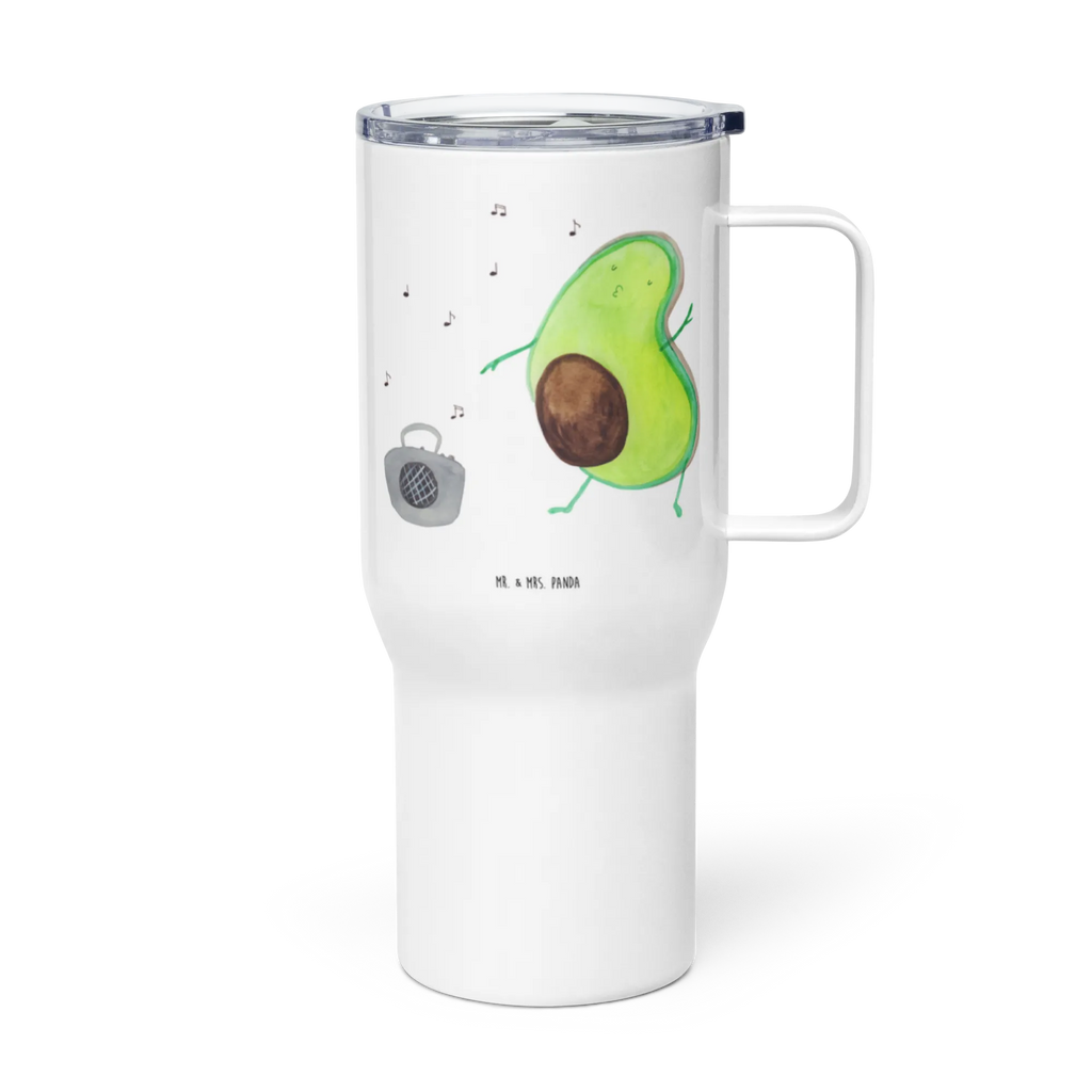 XXL thermal mug avocado Dance Reisebecher, XL Reisetasse, Autobecher, Jumbo Becher, Thermobecher, Großer Thermobecher, XL Thermobecher, Avocado, Veggie, Vegan, Gesund