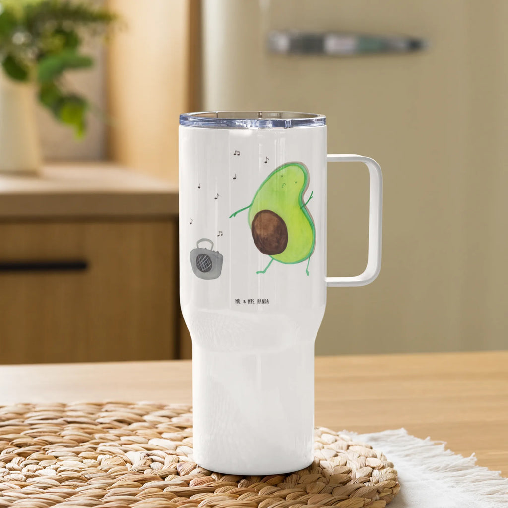 XXL thermal mug avocado Dance Reisebecher, XL Reisetasse, Autobecher, Jumbo Becher, Thermobecher, Großer Thermobecher, XL Thermobecher, Avocado, Veggie, Vegan, Gesund