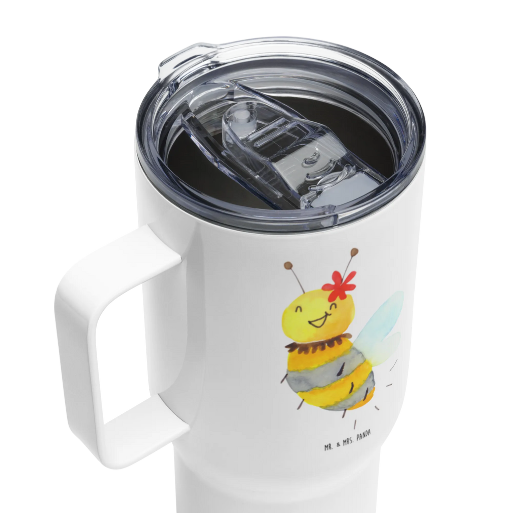 XXL thermal mug bee flower Großer Thermobecher, Jumbo Becher, Autobecher, XL Reisetasse, XL Thermobecher, Reisebecher, Biene, Wespe, Hummel