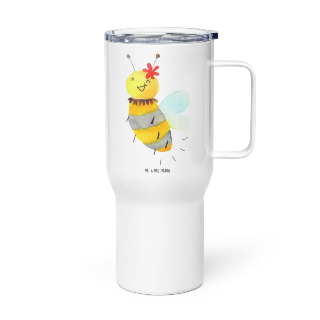 XXL thermal mug bee flower Großer Thermobecher, Jumbo Becher, Autobecher, XL Reisetasse, XL Thermobecher, Reisebecher, Biene, Wespe, Hummel
