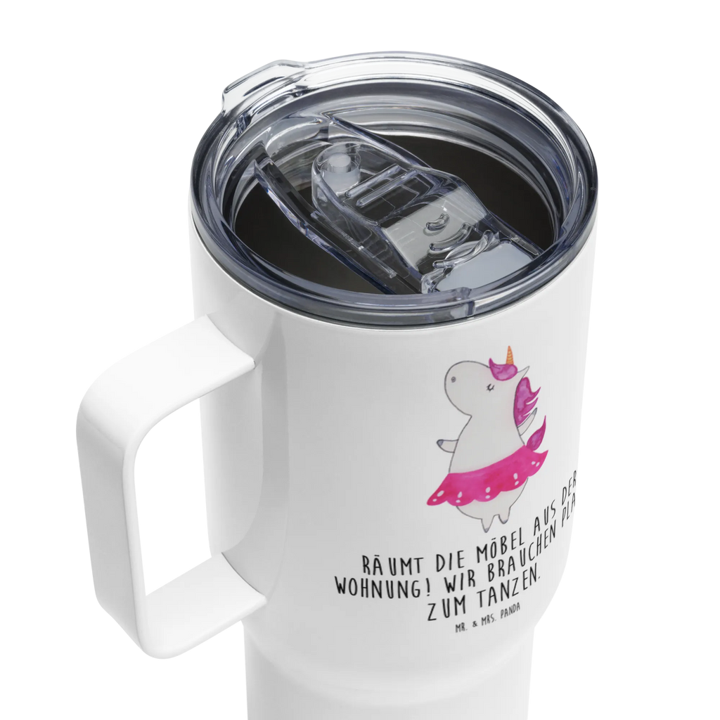 XXL Thermobecher Einhorn Ballerina XL Reisetasse, Jumbo Becher, Autobecher, Thermobecher, Reisebecher, XL Thermobecher, Großer Thermobecher, Einhorn, Einhörner, Einhorn Deko, Unicorn, Tänzerin, Lebenslust, Wohnung, Geburtstag, Lebensfreude, Spaß, Ballerina, Party, Tanzen, Feiern
