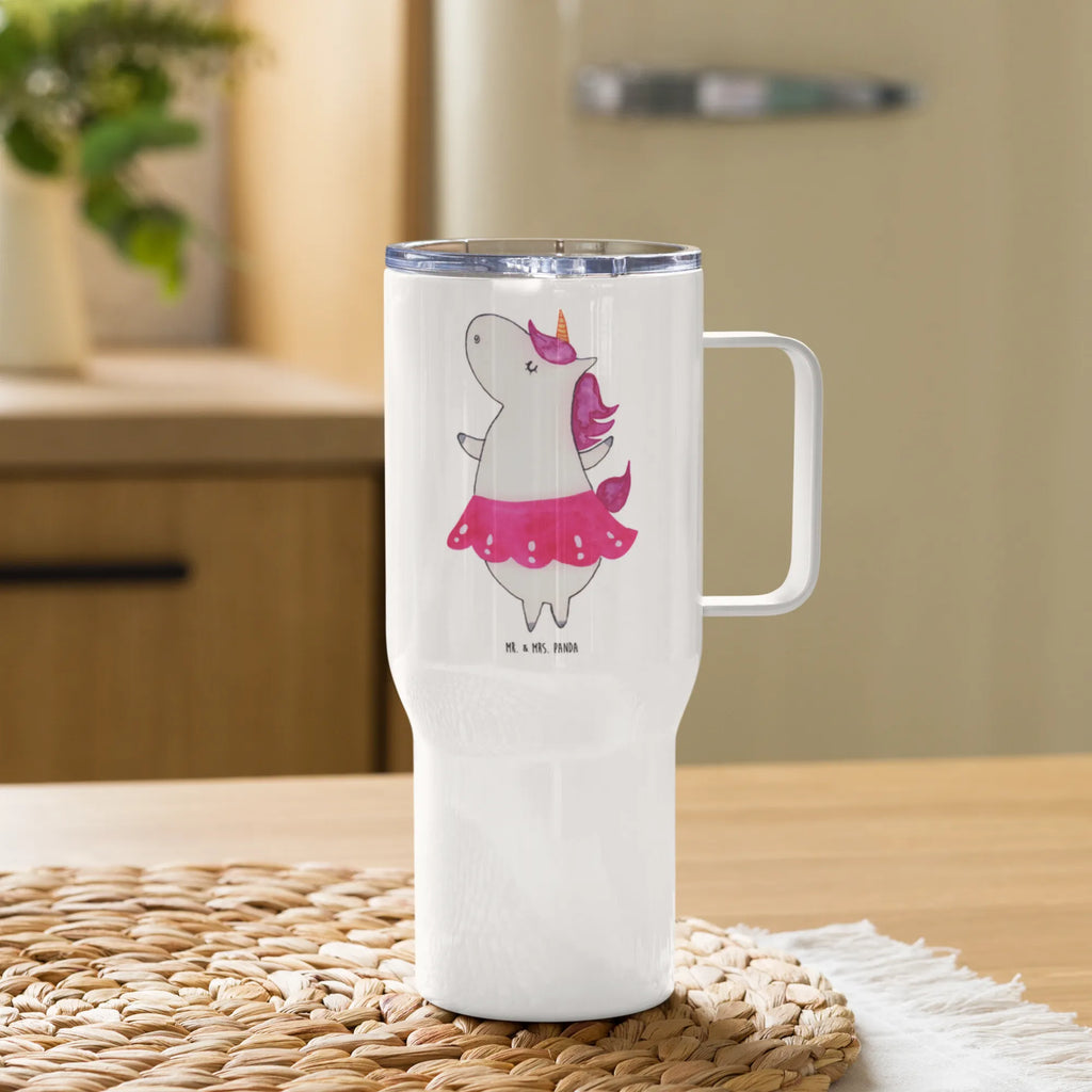XXL Thermobecher Einhorn Ballerina XL Reisetasse, Jumbo Becher, Autobecher, Thermobecher, Reisebecher, XL Thermobecher, Großer Thermobecher, Einhorn, Einhörner, Einhorn Deko, Unicorn, Tänzerin, Lebenslust, Wohnung, Geburtstag, Lebensfreude, Spaß, Ballerina, Party, Tanzen, Feiern
