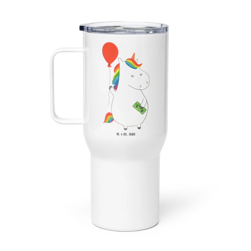 XXL thermal mug unicorn balloon Thermobecher, XL Reisetasse, Großer Thermobecher, Jumbo Becher, Reisebecher, Autobecher, XL Thermobecher, Einhorn, Einhörner, Einhorn Deko, Unicorn, Freude, Lebenslust, Geld, Freundin, Luftballon, Geschenk