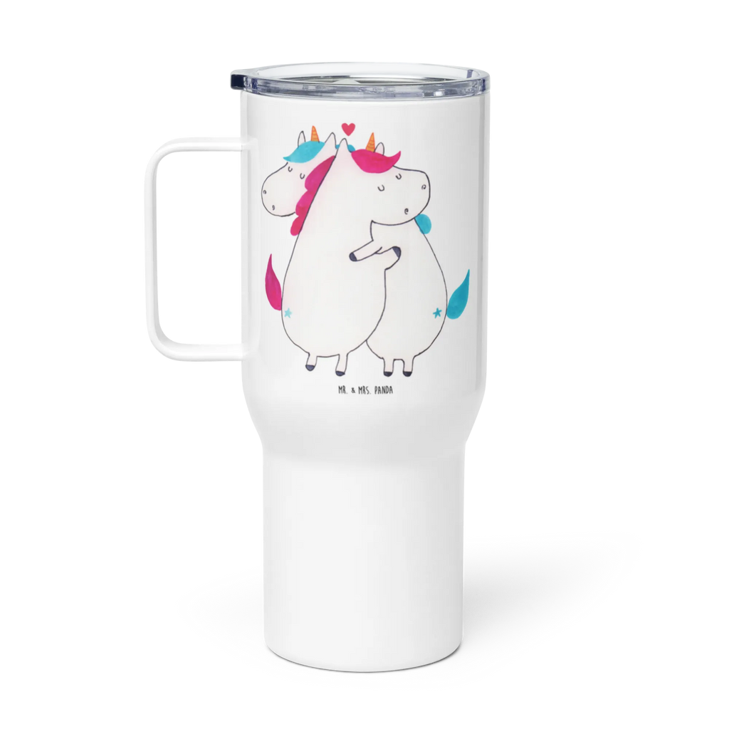 XXL kubek termiczny jednorożec Wiadomość Großer Thermobecher, Thermobecher, Jumbo Becher, XL Thermobecher, Autobecher, XL Reisetasse, Reisebecher, Einhorn, Einhörner, Einhorn Deko, Unicorn, witzig, Spruch, Valentine, Ehe, lustig, Valentinstag, Geschenk, Partner, Liebe