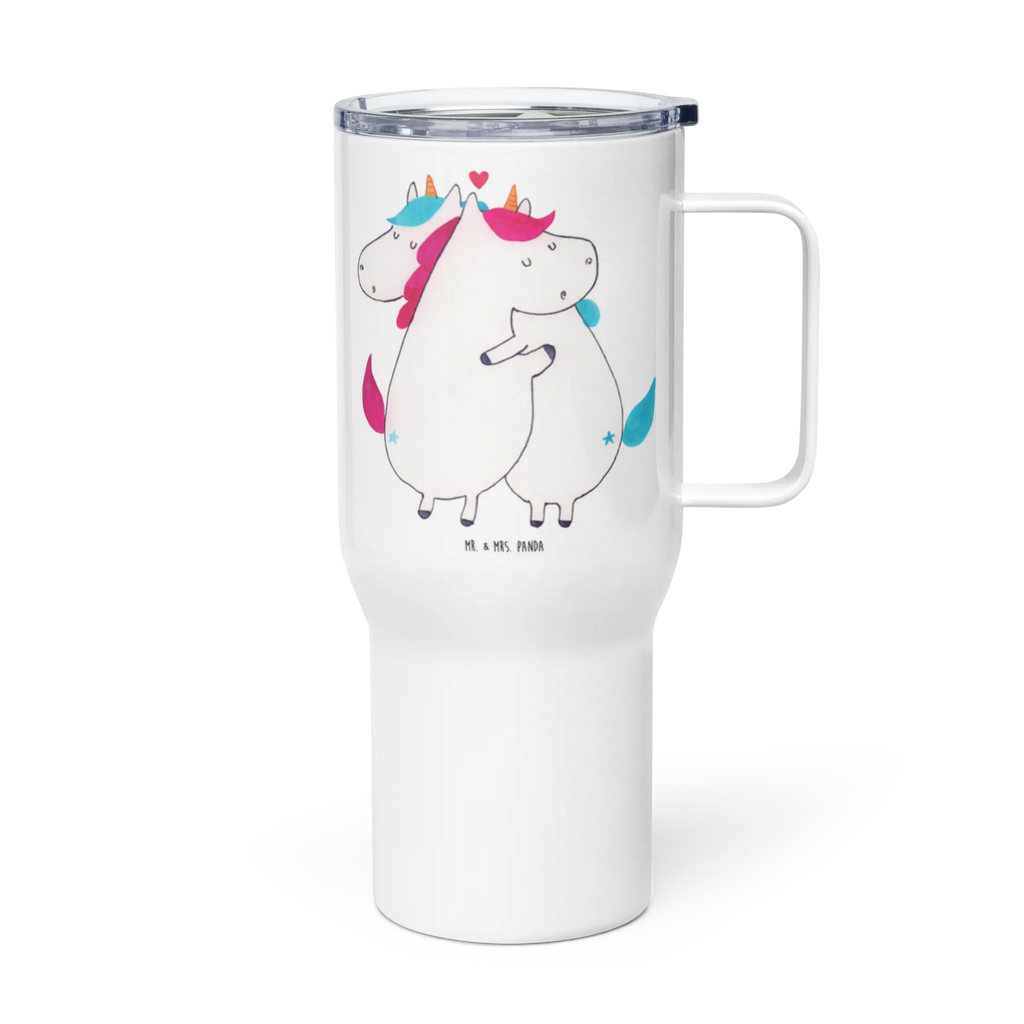 XXL kubek termiczny jednorożec Wiadomość Großer Thermobecher, Thermobecher, Jumbo Becher, XL Thermobecher, Autobecher, XL Reisetasse, Reisebecher, Einhorn, Einhörner, Einhorn Deko, Unicorn, witzig, Spruch, Valentine, Ehe, lustig, Valentinstag, Geschenk, Partner, Liebe