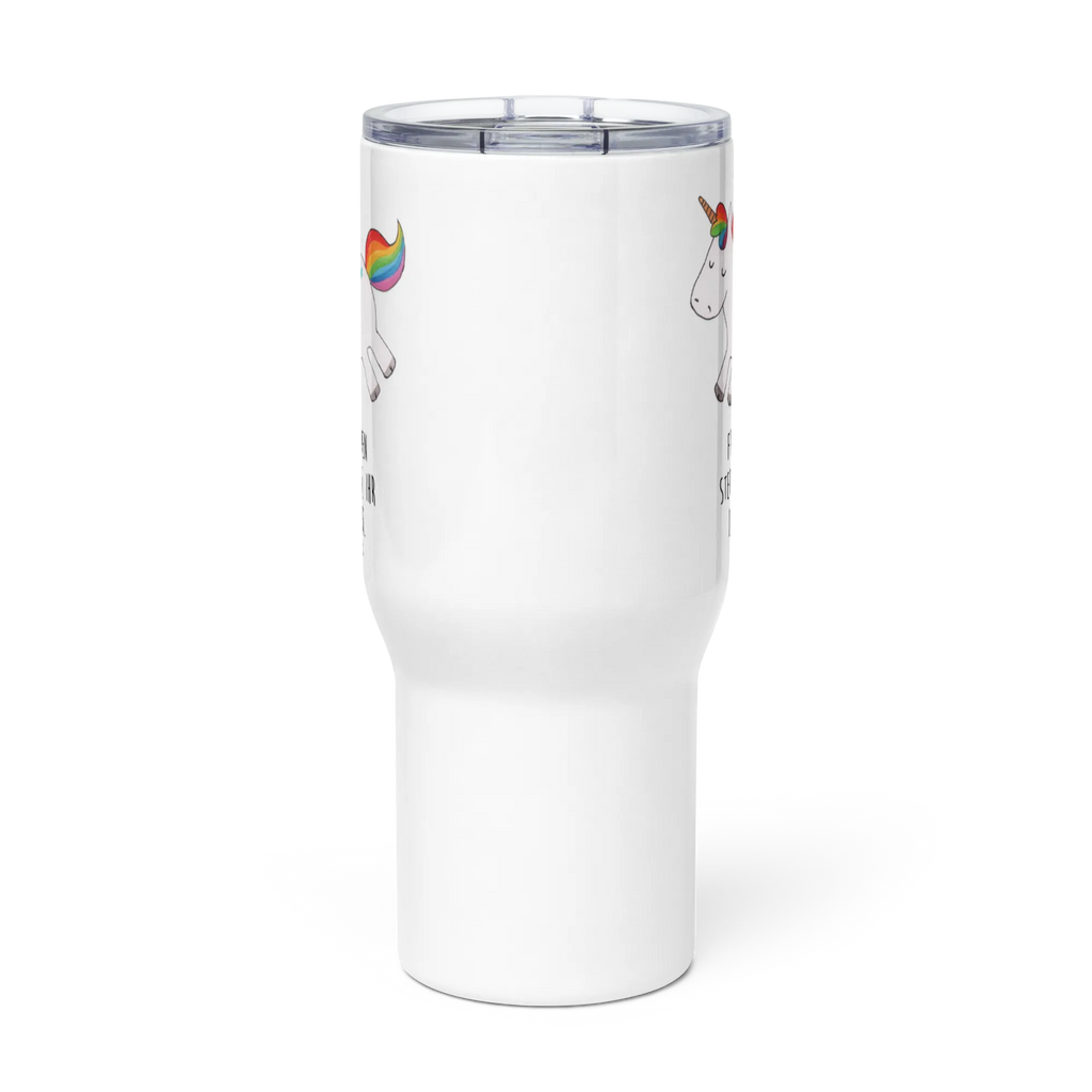 XXL thermal mug unicorn happy Großer Thermobecher, XL Thermobecher, Autobecher, XL Reisetasse, Jumbo Becher, Reisebecher, Thermobecher, Einhorn, Einhörner, Einhorn Deko, Unicorn, Freude, fröhlich, spannend, Lächeln, Spaß, witzig, Lebensfreude, Lachen, glücklich