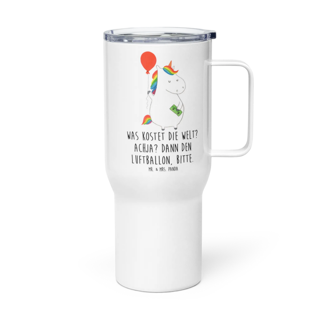 XXL thermal mug unicorn balloon Thermobecher, XL Reisetasse, Großer Thermobecher, Jumbo Becher, Reisebecher, Autobecher, XL Thermobecher, Einhorn, Einhörner, Einhorn Deko, Unicorn, Freude, Lebenslust, Geld, Freundin, Luftballon, Geschenk