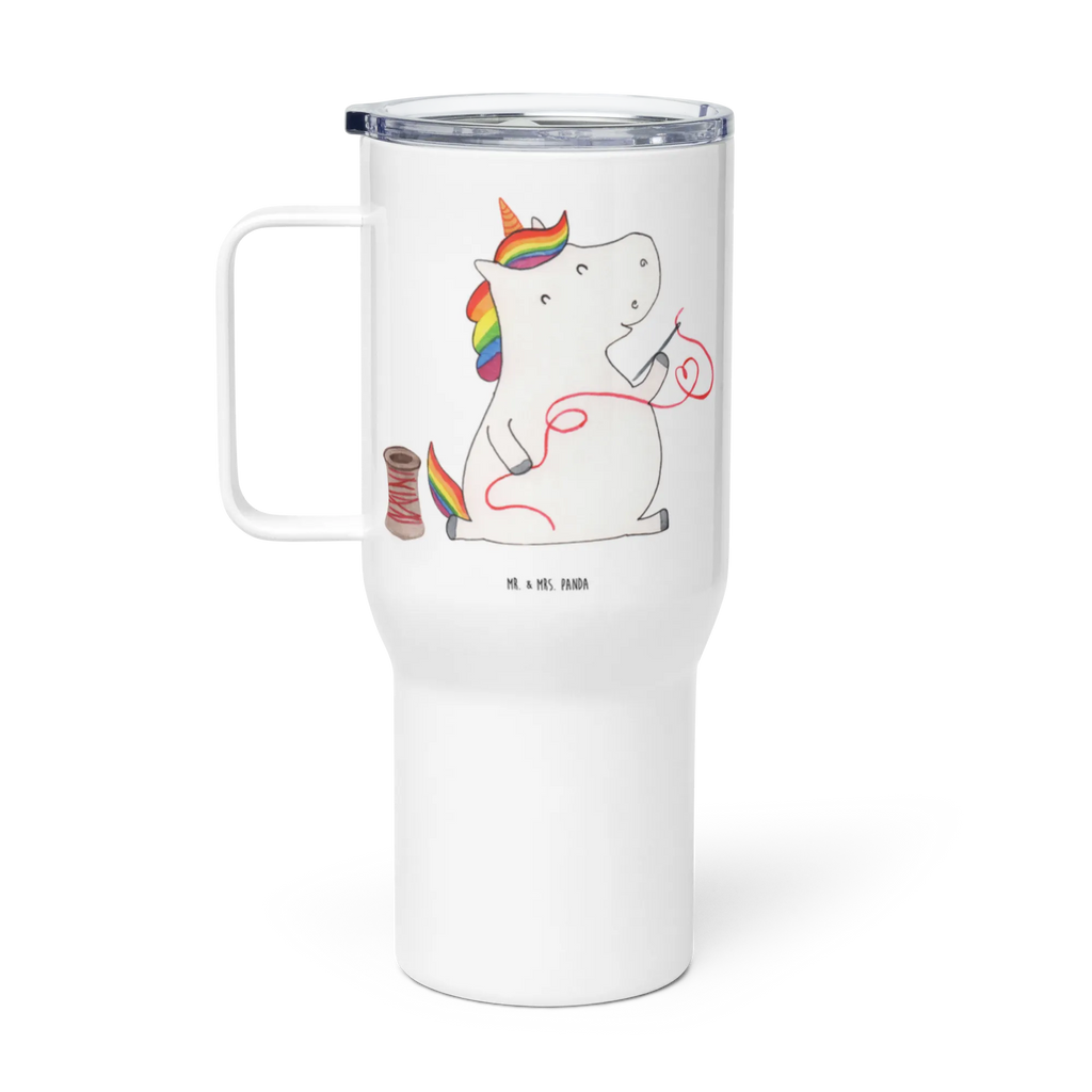 XXL thermal mug unicorn seamstress XL Reisetasse, Reisebecher, Großer Thermobecher, XL Thermobecher, Autobecher, Jumbo Becher, Unicorn, Einhorn, Einhörner, Einhorn Deko, Häkeln, Stricken, Nähzimmer, Näherin, Freundin, Mädchen, Basteln, Nähen