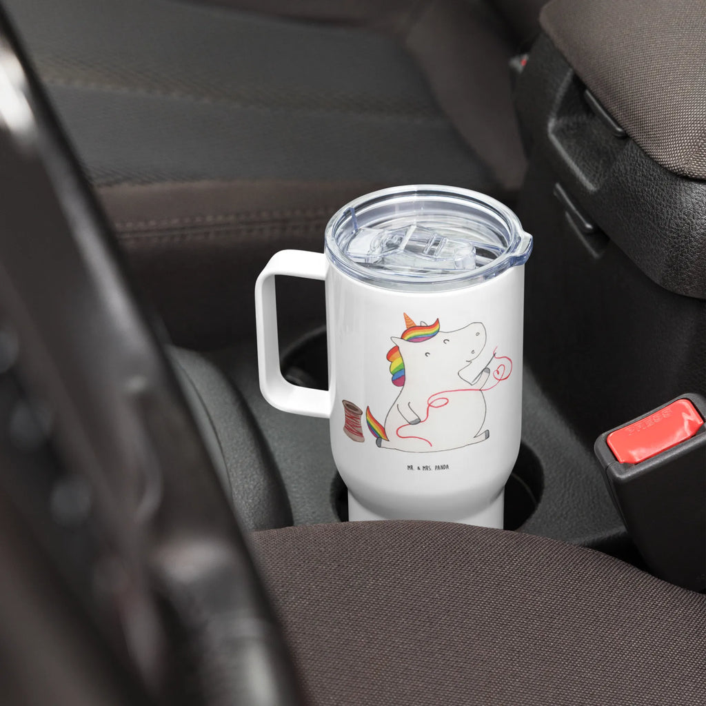 XXL thermal mug unicorn seamstress XL Reisetasse, Reisebecher, Großer Thermobecher, XL Thermobecher, Autobecher, Jumbo Becher, Unicorn, Einhorn, Einhörner, Einhorn Deko, Häkeln, Stricken, Nähzimmer, Näherin, Freundin, Mädchen, Basteln, Nähen