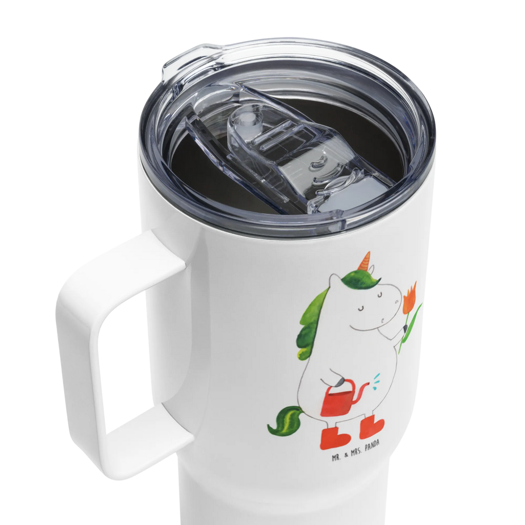XXL Thermobecher Einhorn Gärtner Autobecher, Großer Thermobecher, Jumbo Becher, XL Thermobecher, XL Reisetasse, Reisebecher, Unicorn, Einhorn, Einhörner, Einhorn Deko, Giesskanne, Blume, Gießkanne, Lebenslust, Stiefel, Freundin, Luftballon, Freude, Garten
