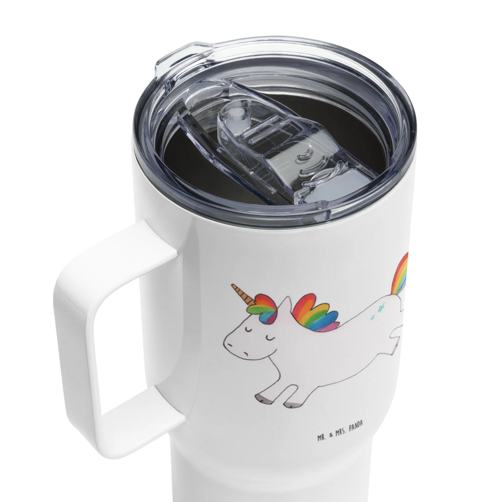 XXL thermal mug unicorn happy Großer Thermobecher, XL Thermobecher, Autobecher, XL Reisetasse, Jumbo Becher, Reisebecher, Thermobecher, Einhorn, Einhörner, Einhorn Deko, Unicorn, Freude, fröhlich, spannend, Lächeln, Spaß, witzig, Lebensfreude, Lachen, glücklich