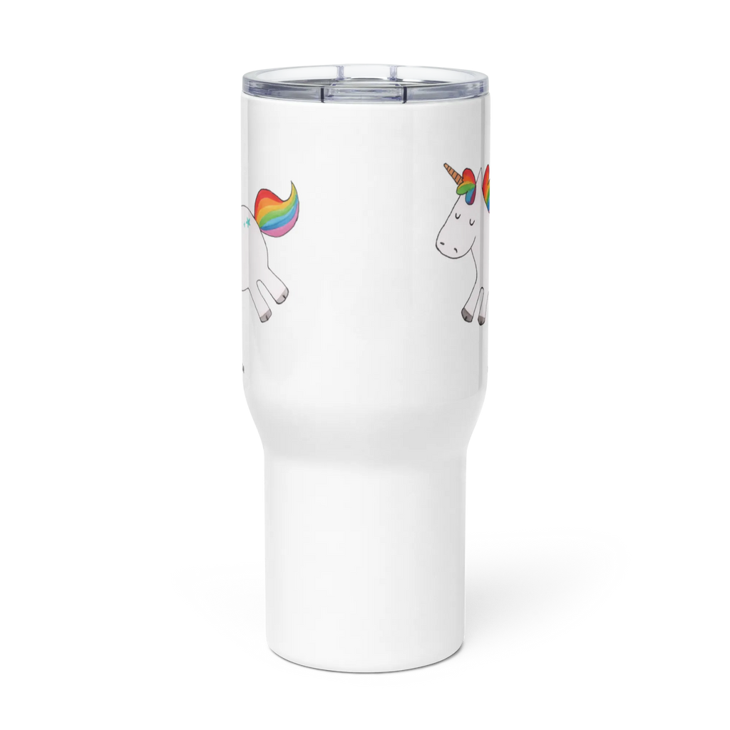XXL thermal mug unicorn happy Großer Thermobecher, XL Thermobecher, Autobecher, XL Reisetasse, Jumbo Becher, Reisebecher, Thermobecher, Einhorn, Einhörner, Einhorn Deko, Unicorn, Freude, fröhlich, spannend, Lächeln, Spaß, witzig, Lebensfreude, Lachen, glücklich