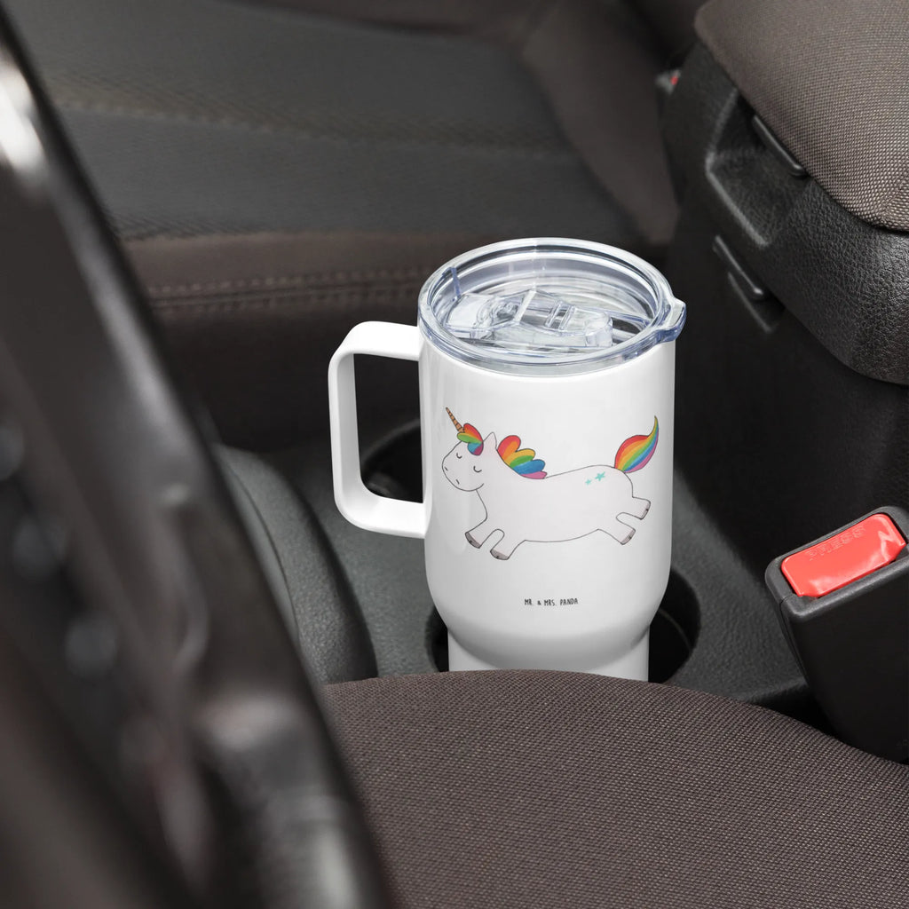 XXL thermal mug unicorn happy Großer Thermobecher, XL Thermobecher, Autobecher, XL Reisetasse, Jumbo Becher, Reisebecher, Thermobecher, Einhorn, Einhörner, Einhorn Deko, Unicorn, Freude, fröhlich, spannend, Lächeln, Spaß, witzig, Lebensfreude, Lachen, glücklich