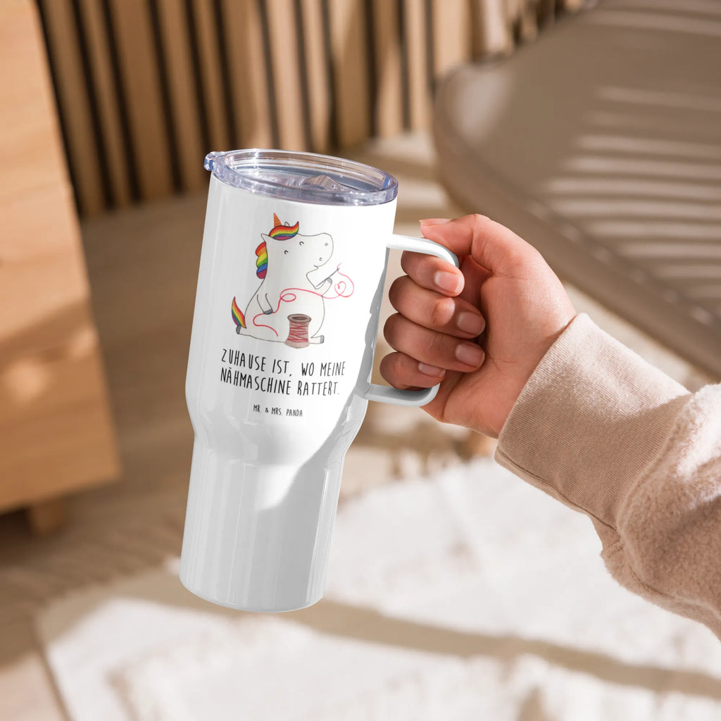 XXL thermal mug unicorn seamstress XL Reisetasse, Reisebecher, Großer Thermobecher, XL Thermobecher, Autobecher, Jumbo Becher, Unicorn, Einhorn, Einhörner, Einhorn Deko, Häkeln, Stricken, Nähzimmer, Näherin, Freundin, Mädchen, Basteln, Nähen