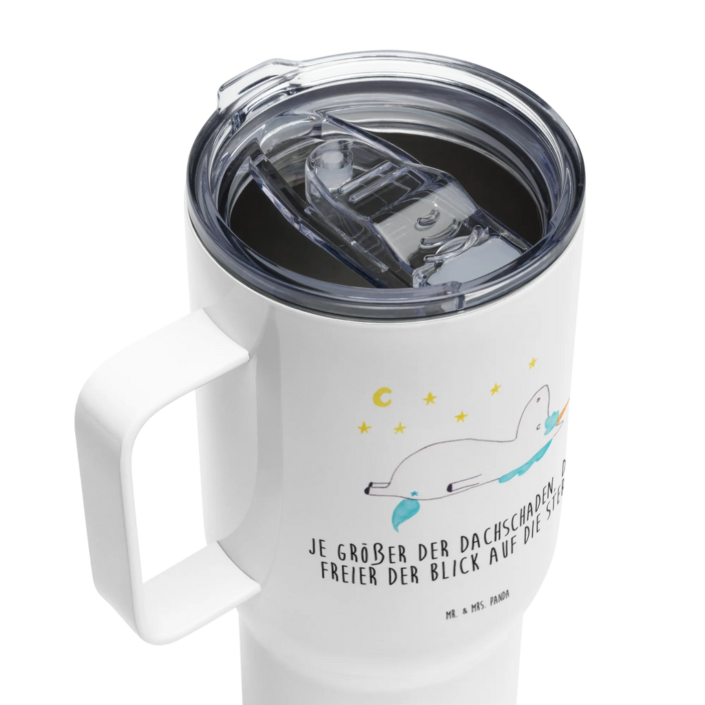 XXL thermal mug unicorn starry sky Jumbo Becher, Autobecher, XL Thermobecher, Thermobecher, Reisebecher, Großer Thermobecher, XL Reisetasse, Einhorn, Einhörner, Einhorn Deko, Unicorn, Sternenhimmel, Verrückt, Dachschaden, Sterne