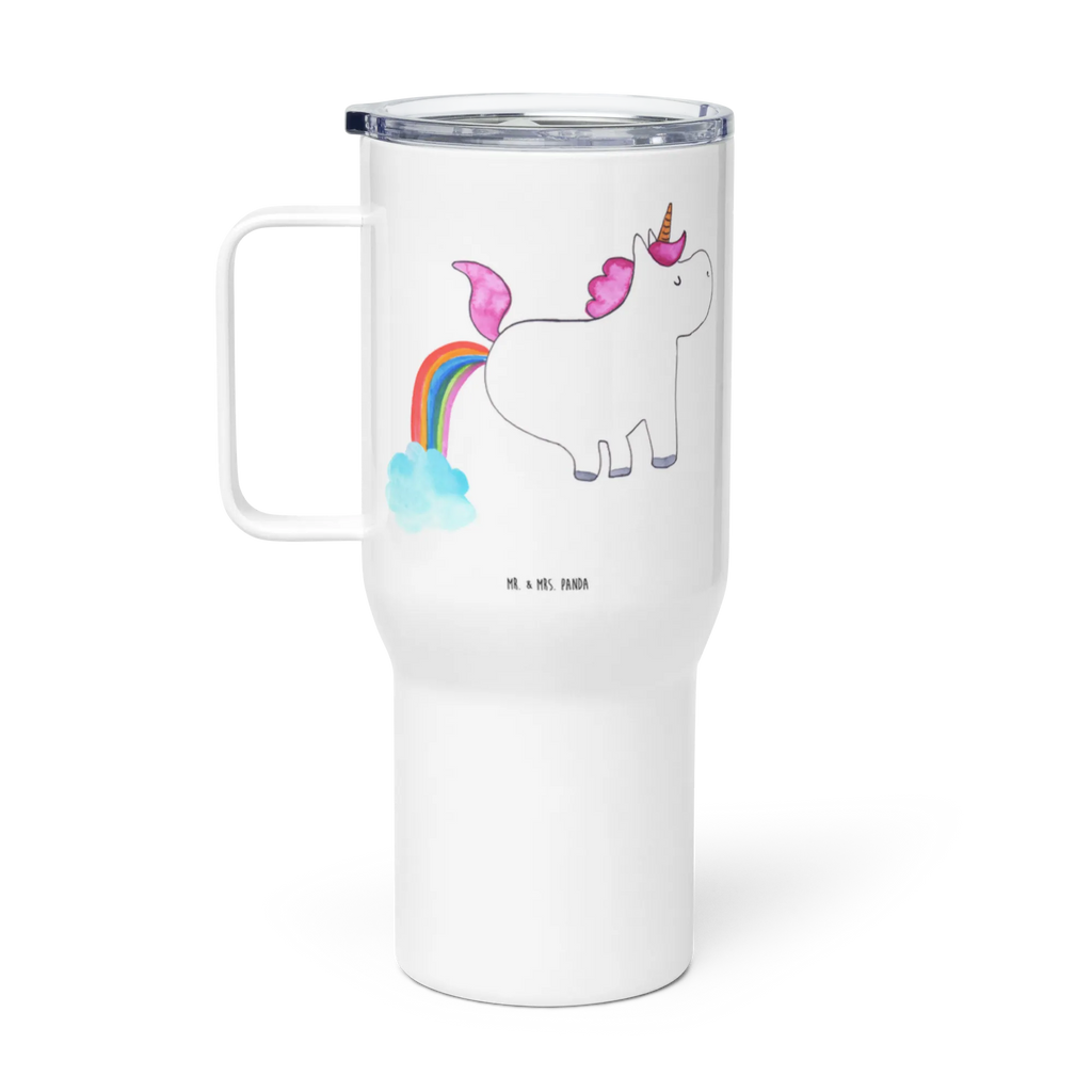 XXL Thermobecher Einhorn Pupsen Großer Thermobecher, Reisebecher, XL Reisetasse, XL Thermobecher, Jumbo Becher, Autobecher, Unicorn, Einhorn, Einhörner, Einhorn Deko, Erwachsenwerden, Lustig, Regenbogen, Pups, Glitzer, Einhornpower, Spaß, Freundin
