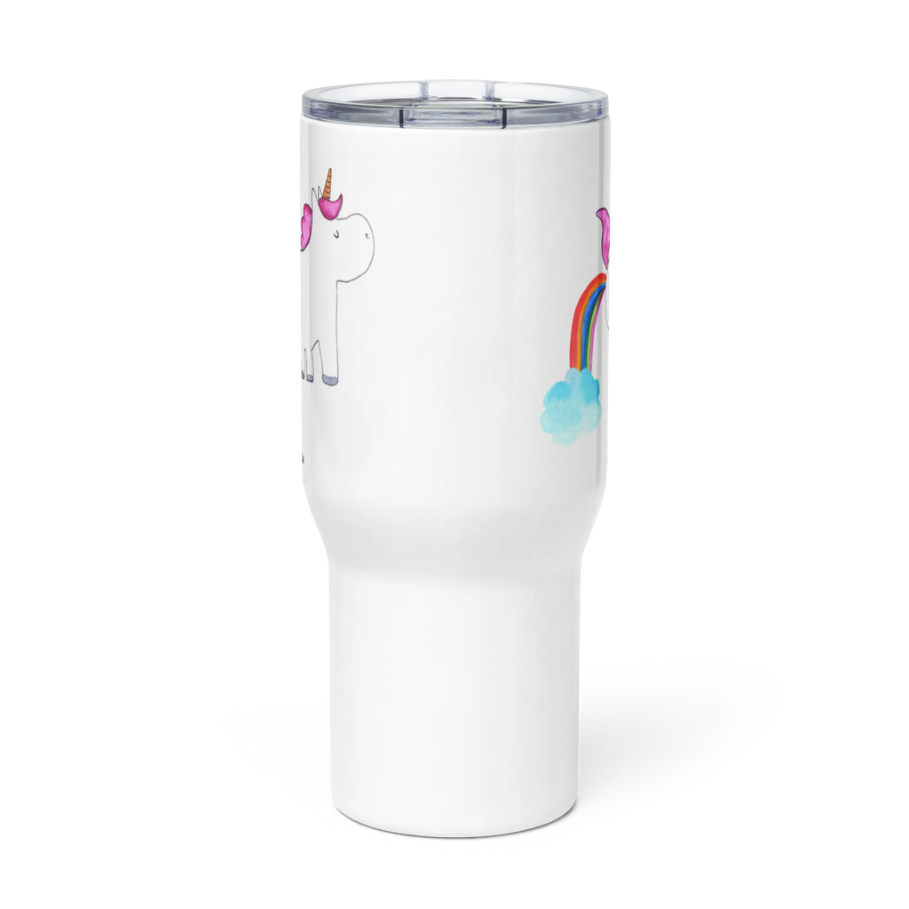 XXL Thermobecher Einhorn Pupsen Großer Thermobecher, Reisebecher, XL Reisetasse, XL Thermobecher, Jumbo Becher, Autobecher, Unicorn, Einhorn, Einhörner, Einhorn Deko, Erwachsenwerden, Lustig, Regenbogen, Pups, Glitzer, Einhornpower, Spaß, Freundin